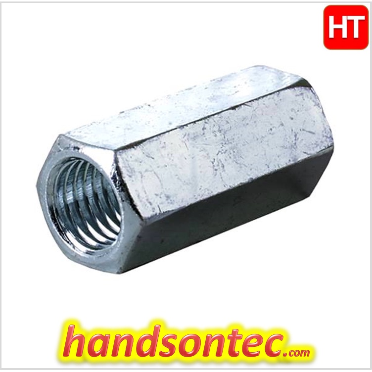 M8 Series Long Hexagon Nut Stud Coupling Nut Shopee Malaysia