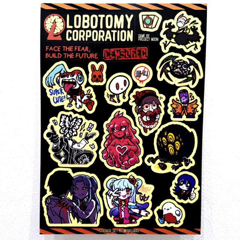 Lobotomy Corporate Sticker Sheet Vinyl Project Moon Fanart by Tofuaru ...