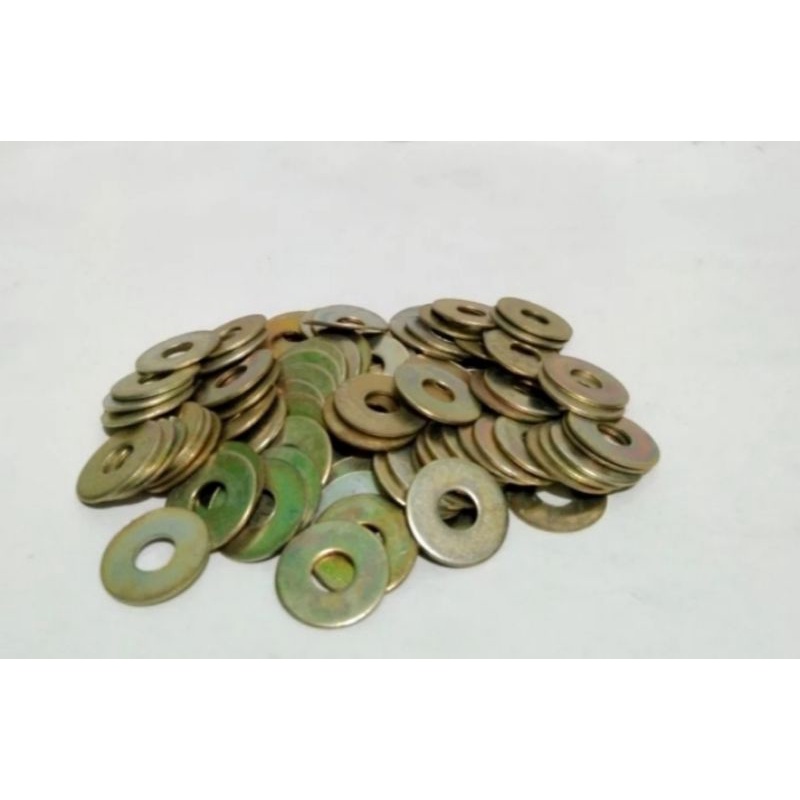 100 PCS PLATE RINGS M6 X 18 X 1 MM YELLOW (FOR BOLTS 10) | Shopee Malaysia