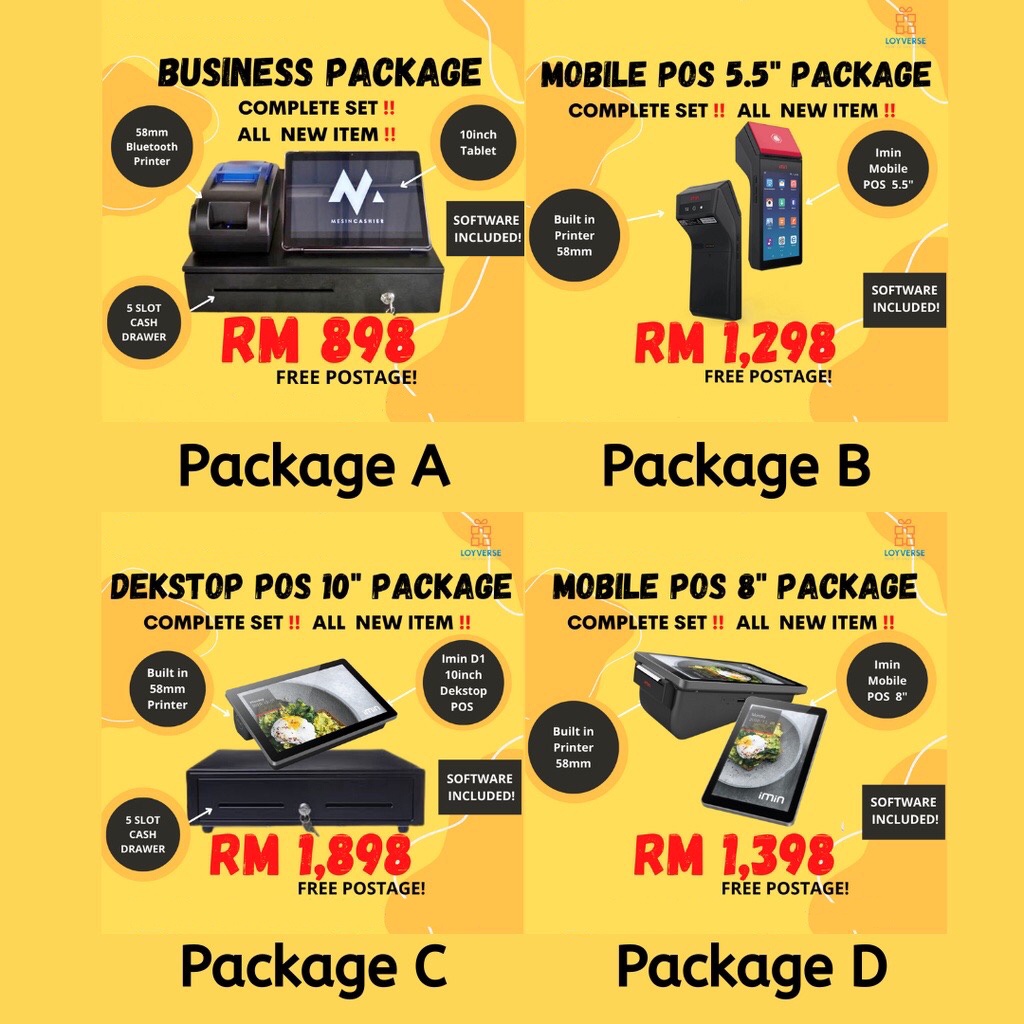 **HOT ITEM!!**All in One POS Terminal iMin Touch POS Android POS System ...