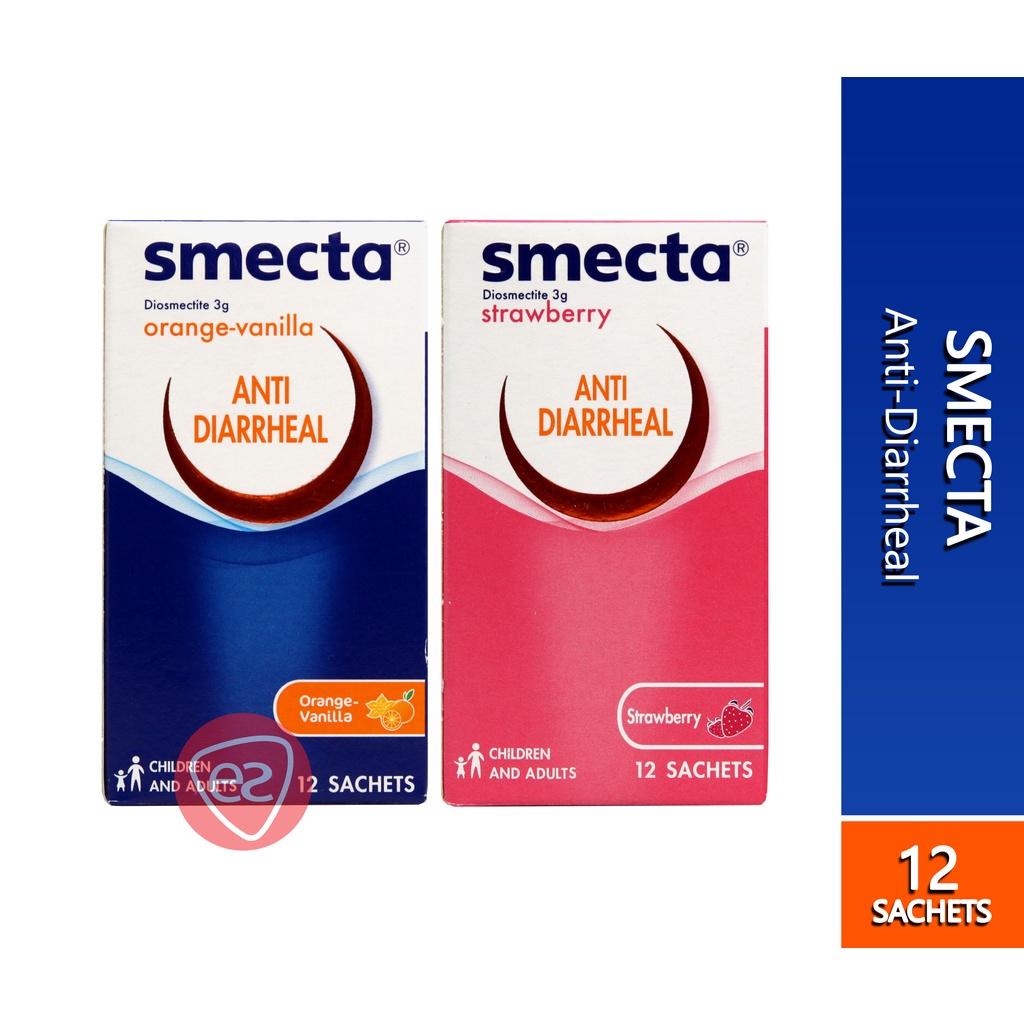 SMECTA SACHET 12S FOR ADULTS AND CHILDREN ( ORANGEVANILLA / STRAWBERRY