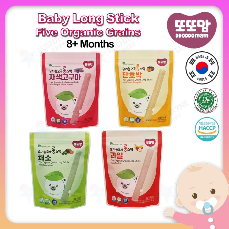 Renewallife Ddoddomam 5 Organic Grains Long Stick Rice Cracker 30g 8