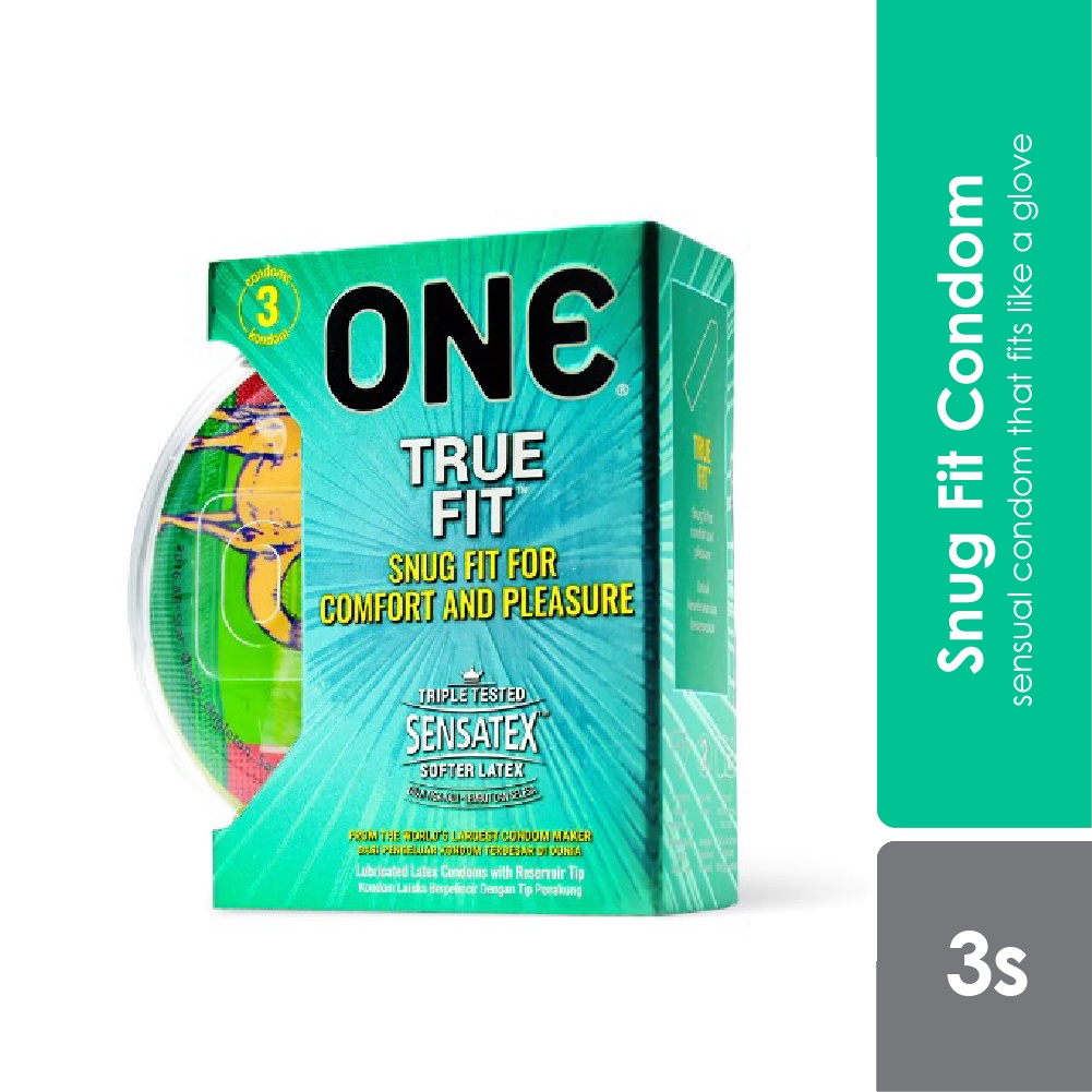 One Condom True Fit (3s) | Silky Smooth Latex Formulation | Shopee Malaysia