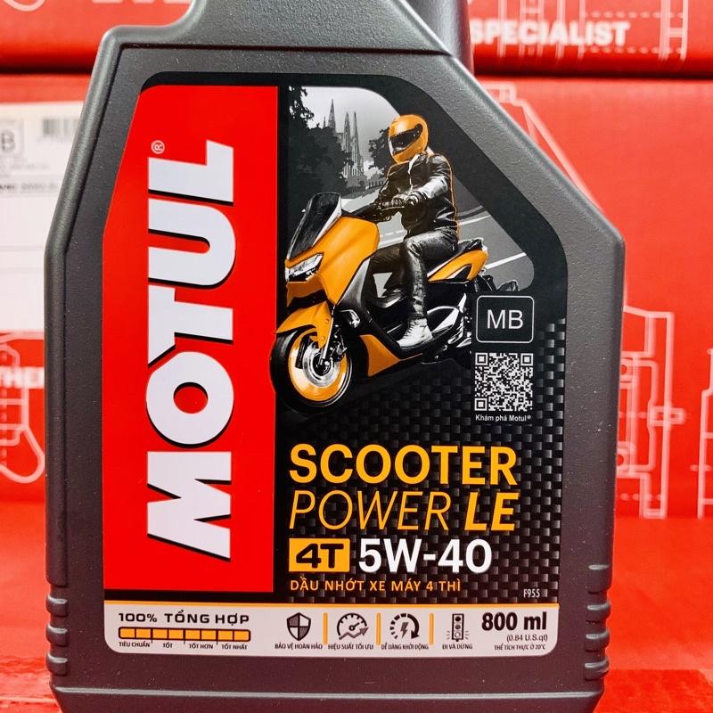 Motul Scooter Power Le 4t 5w40 Scooter Oil 800ml Shopee Malaysia