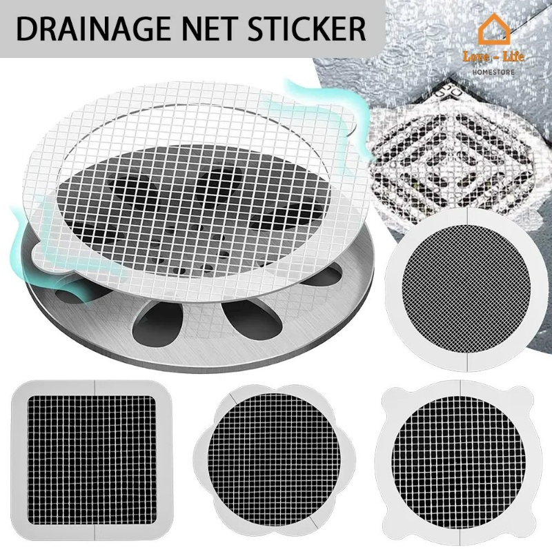 Multi-shape Self-adhesive Anti-clogging Mesh Drain Sticker/ Disposable ...