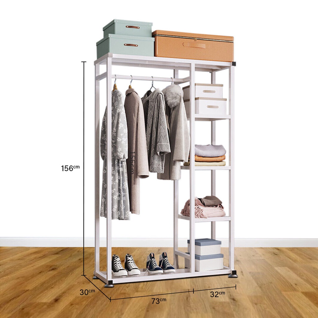 ⚡️LIKE BUG⚡️Pasha Metal Folding L Shape Clothing Hanger Rack/ Clothes ...