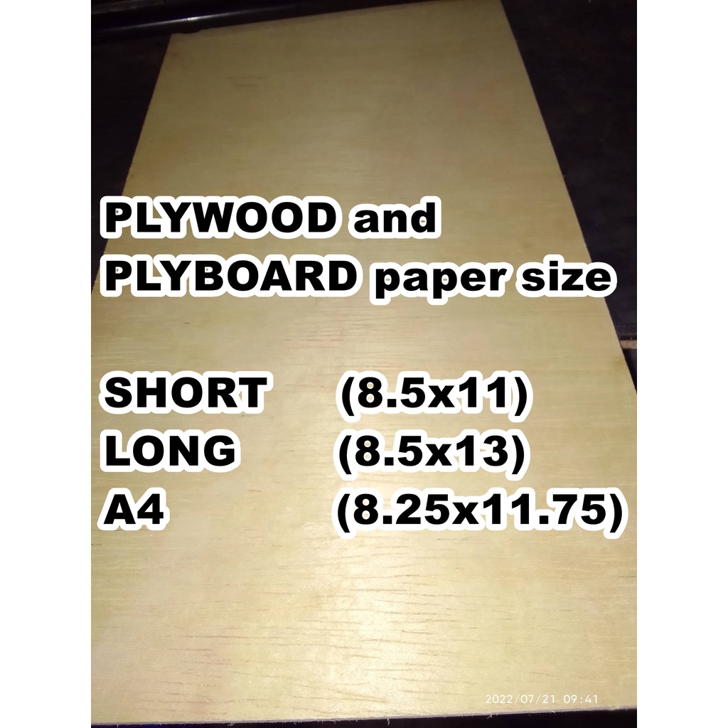 Plywood and PlyBoard (Short, A4 Legal Size) Shopee Malaysia