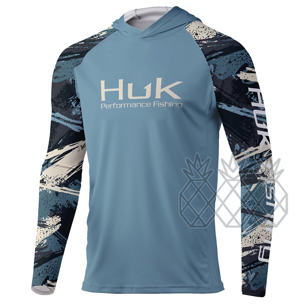 HUK Fishing Clothing Performance Fishing Hoodie Uv Protection Long Sleeve  Angling T-shirts Men Breathable Tops Camisa De Pesca