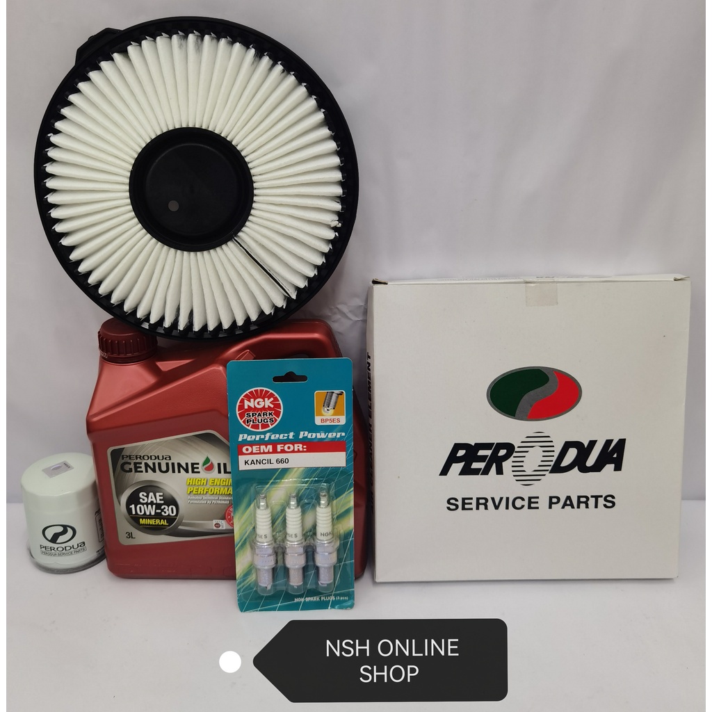 Perodua SAE 10W30 API/SL Mineral Engine Oil (3 Litre) (100 Original