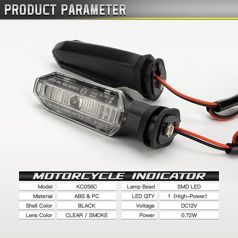 Kit Clignotants Moto Pour Honda RS150, XRE300, CRF300, X-ADV - 4 Feux Ambre, Transparents, Facile à Installer - 7
