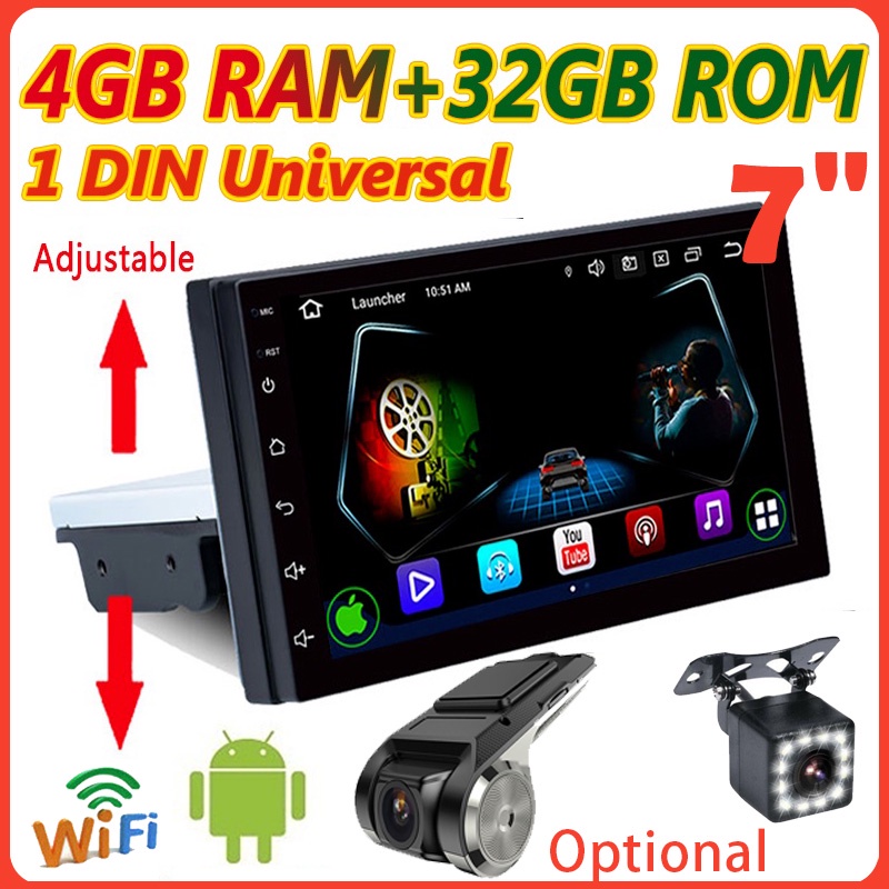 4g Ram 32g Rom 1 Din Android 12 Car Stereo Autoradio Multimedia Video