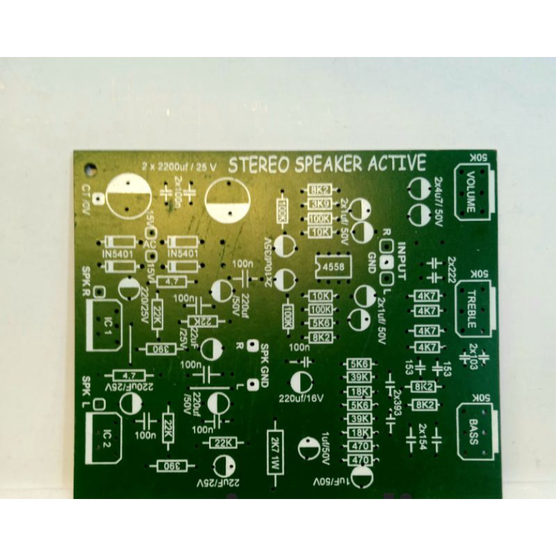 Pcb power amplifier Active speaker tda 2030 2050 Shopee Malaysia
