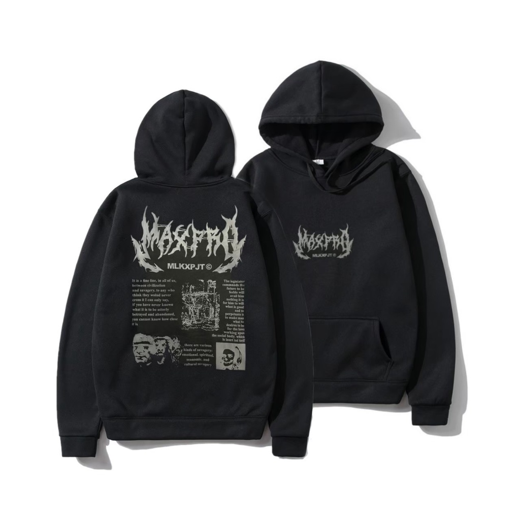 HITAM Hoodie Maxpro Men Distro Black ABILITY COMPANY Hodie Men Hodie ...