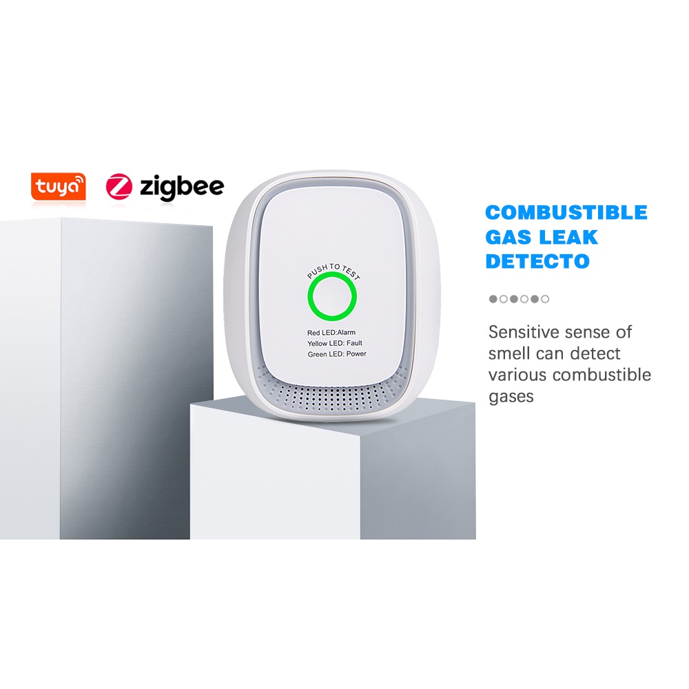 HEIMAN Zigbee Tuya combustible gas sensor natural GAS Leakage lpg leak