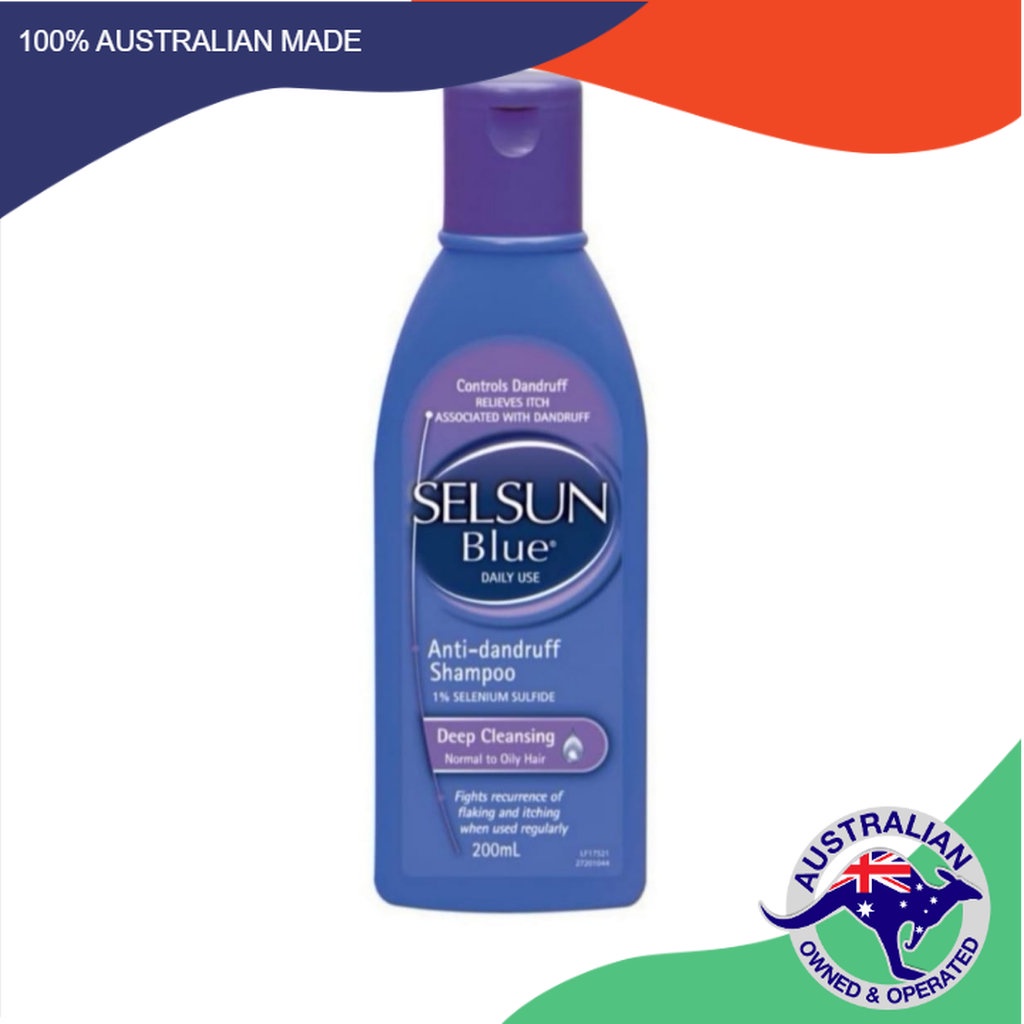 Selsun Blue Shampoo Deep Cleansing 200ml AntiDandruff Deep Cleansing