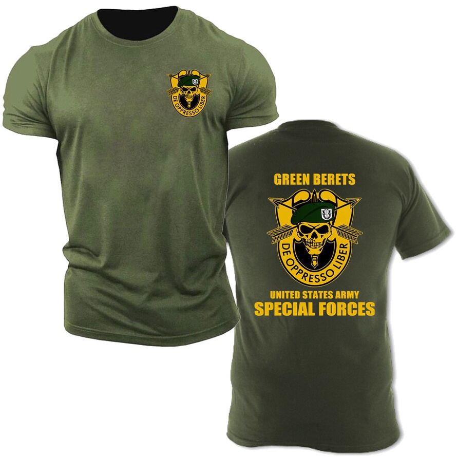 Fashion US Army Special Forces Airborne Commando Ranger Front & Back ...