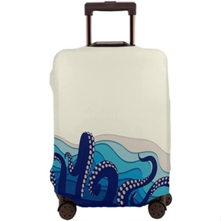Underwater Fish Travel Suitcase Protector Kids Cartoon Tropical