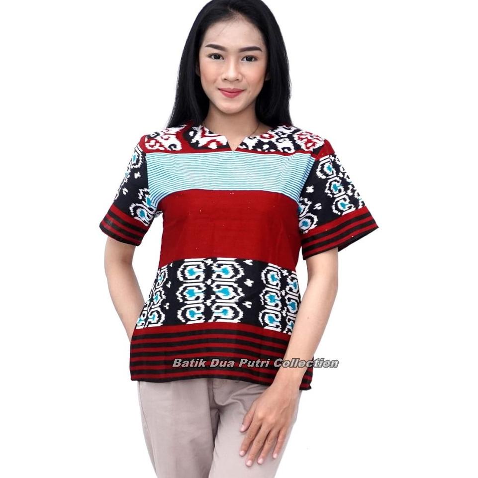 Women's Batik Tops Blouse Modern Batik Dua Putri Collection (Code9820 ...