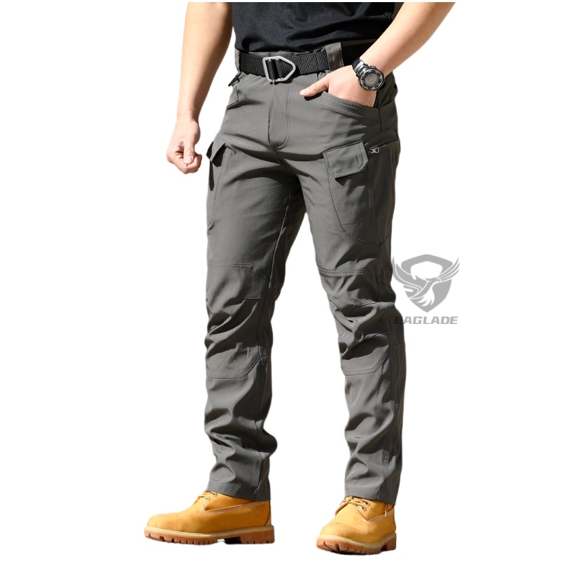 Eaglade Tactical Cargo Pants for Men in Grey Ix7 | Shopee Malaysia