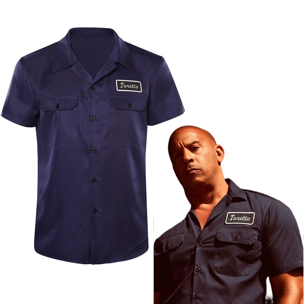 Fast&Furious Dominic Toretto Cosplay T-shirt Costume Outfit Halloween ...