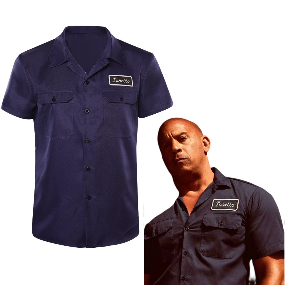 Fast&Furious Dominic Toretto Cosplay Tshirt Costume Outfit Halloween