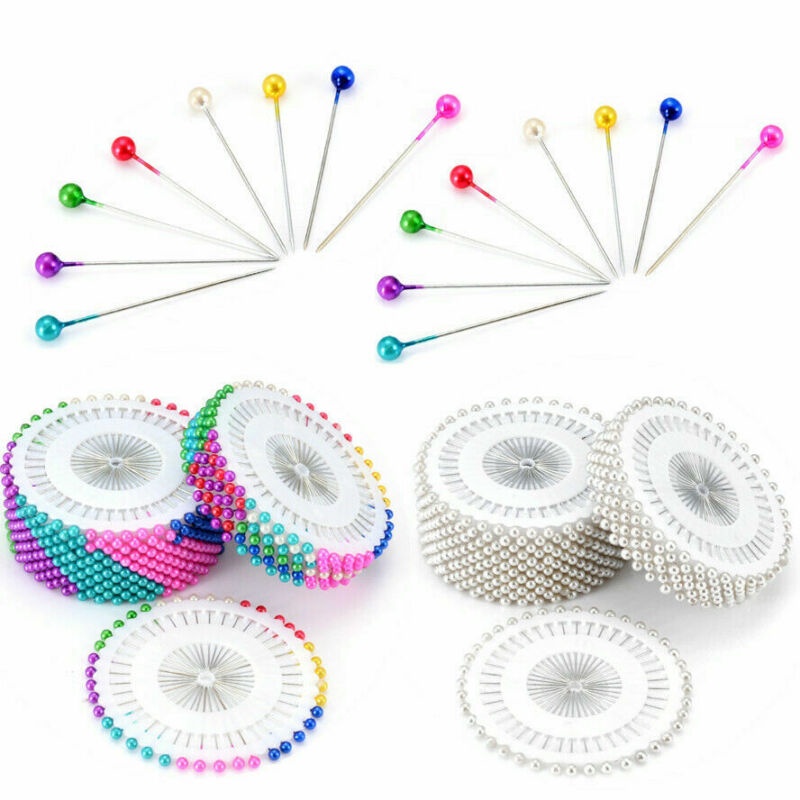Beaded Pins Beaded Pins Beaded Needles Colored Head Needles Kit ...