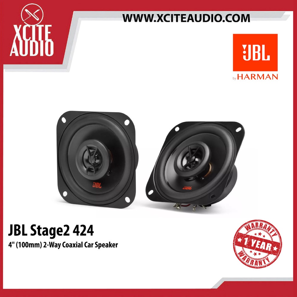 JBL Stage2 424 4" (100mm) 2Way Coaxial Car Speaker Kereta Speaker