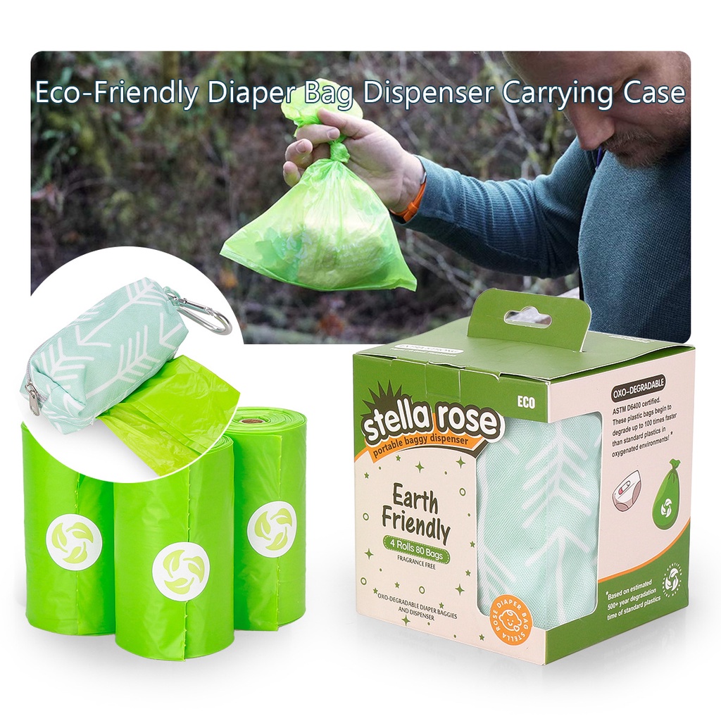 EcoFriendly Mother And Baby Travel Package Dirty Diaper Garbage Bag Portable Diaper Bag