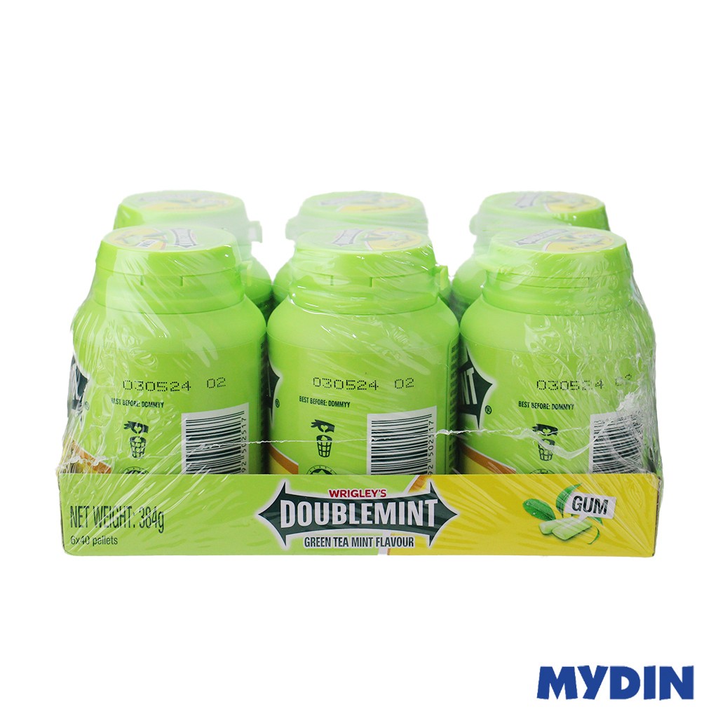 Wrigley S Doublemint Green Tea Mint Chewing Gum Palette 58g X 6 Bottles Shopee Malaysia