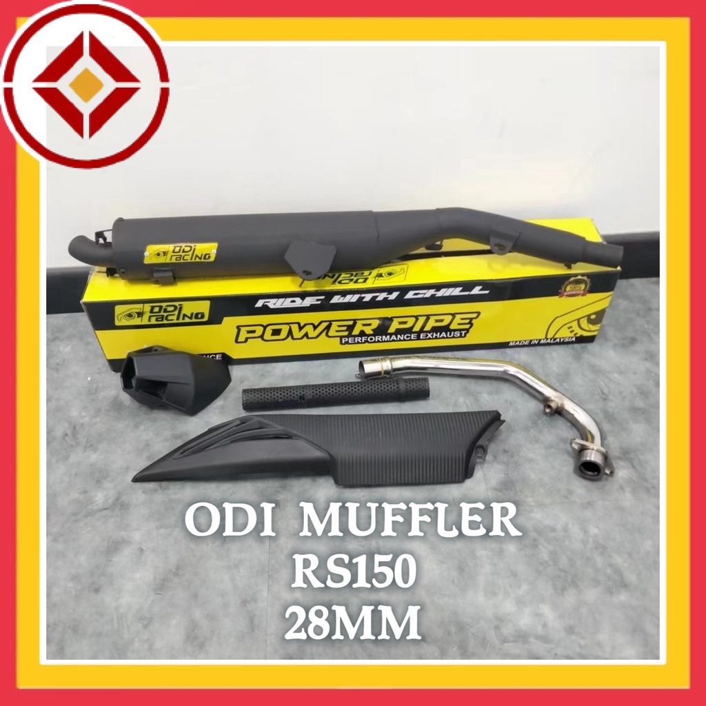 ODI MUFFLER RS150 28MM OPEN RACING EXHAUST PIPE ODI RACING MUFFLER