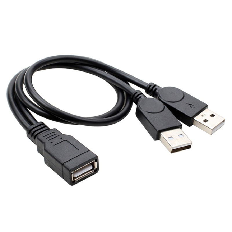 USB 2.0 3.0 A female to Dual USB male adapter cable splitter USB ...