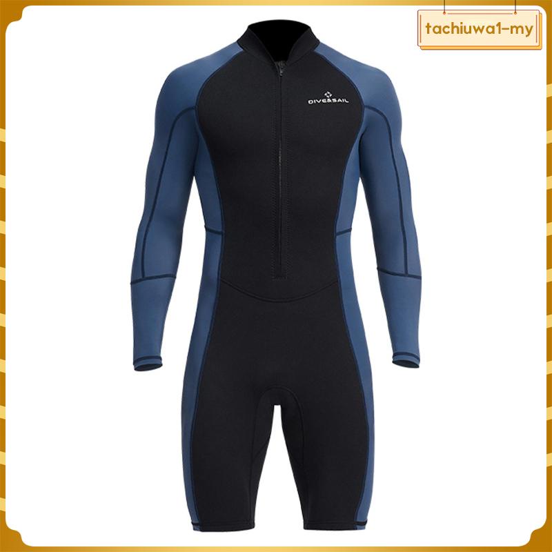 [TachiuwadcMY] 1.5mm Neoprene Men Wetsuit Diving Suit Keep Warm Wet