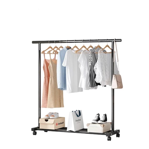 Simple Coat Rack Hanger Floor Bedroom Home Bedroom Clothes Rack Mobile ...