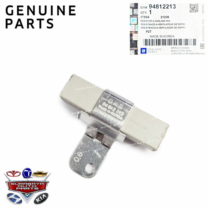 Resistor Cooling Fan Westan Extrafan Chevrolet Aveo Kalos Lova Spark