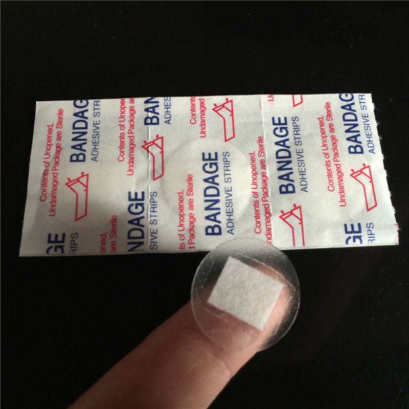 100pcs/lot 25mm Round Adhesive Bandages First Aid Medical Breathable Woundplast Antibacterial