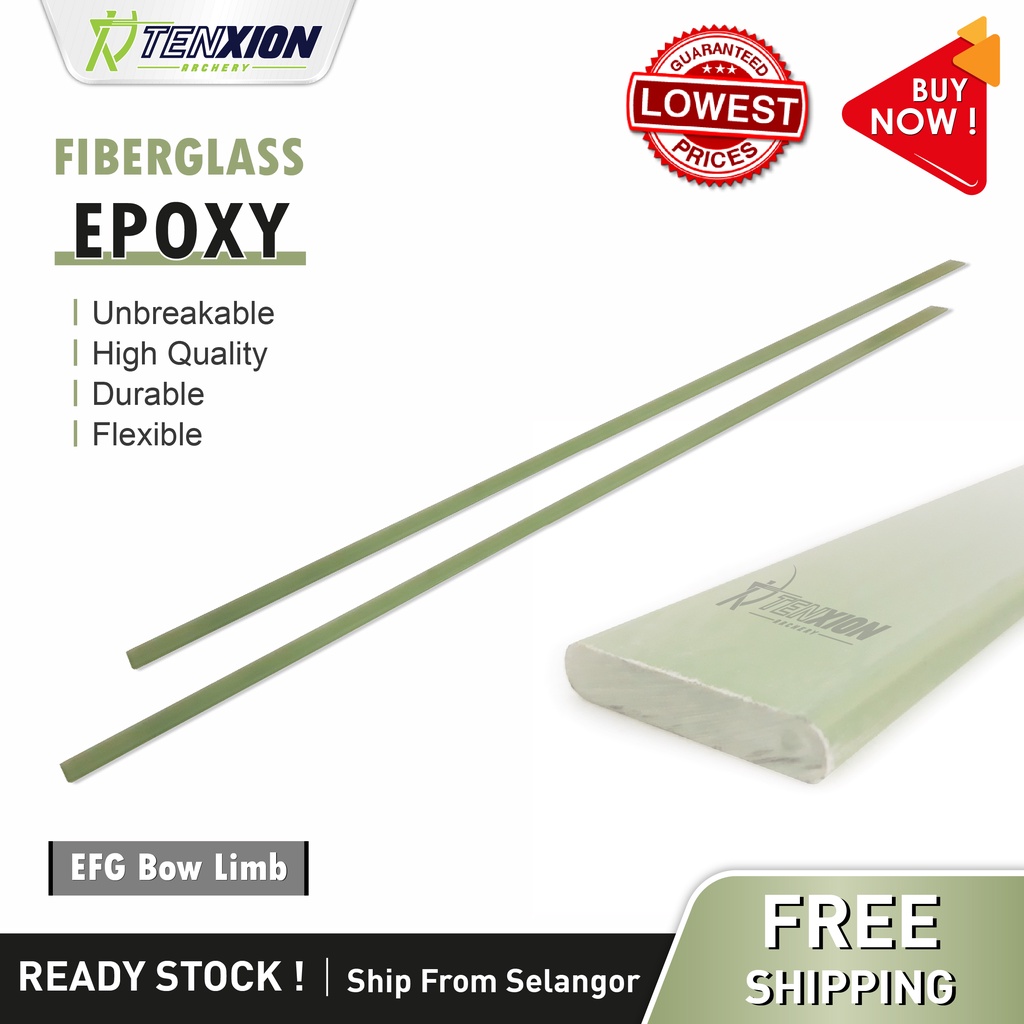Epoxy Fiberglass Strip EFG Bow Limb Making Archery 360 Degrees bendable