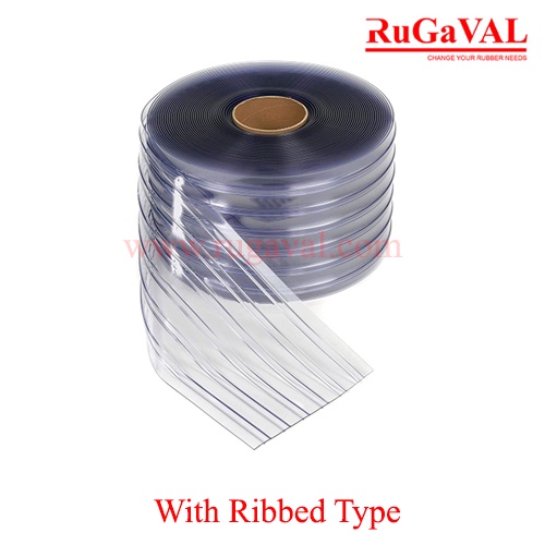 Ribbed PVC strip rolls, 2mmx200mmx50m Door Strip, Industrial PVC ...