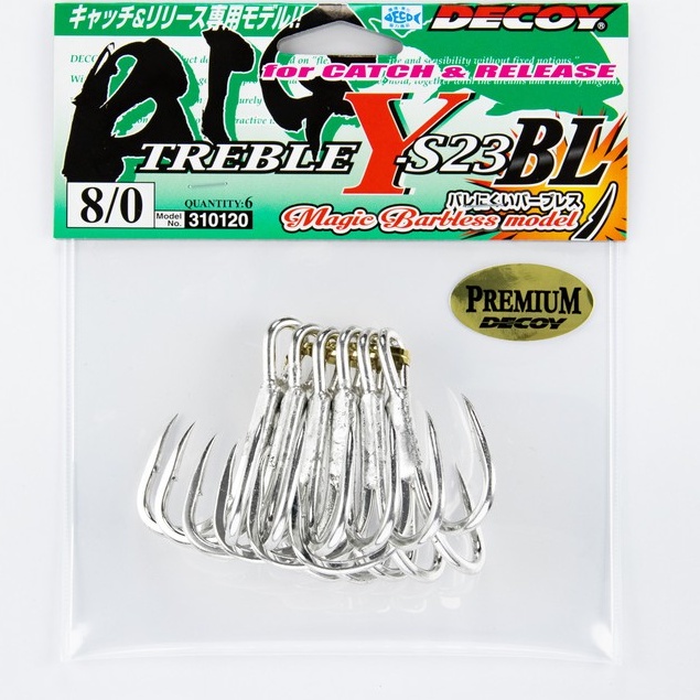 Hameçon Triple Decoy Y-S23 – Taille 7/0 – Heavy Duty – Lot De 6 – NEUF