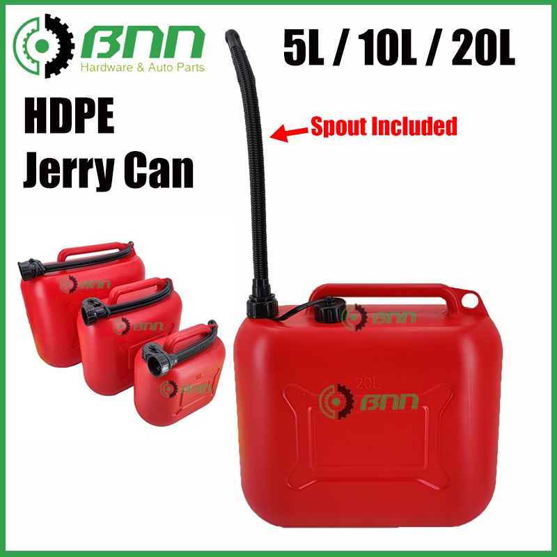 5L 10L 20L HDPE Jerrycan Petrol, Diesel, Water Fuel Tank Container