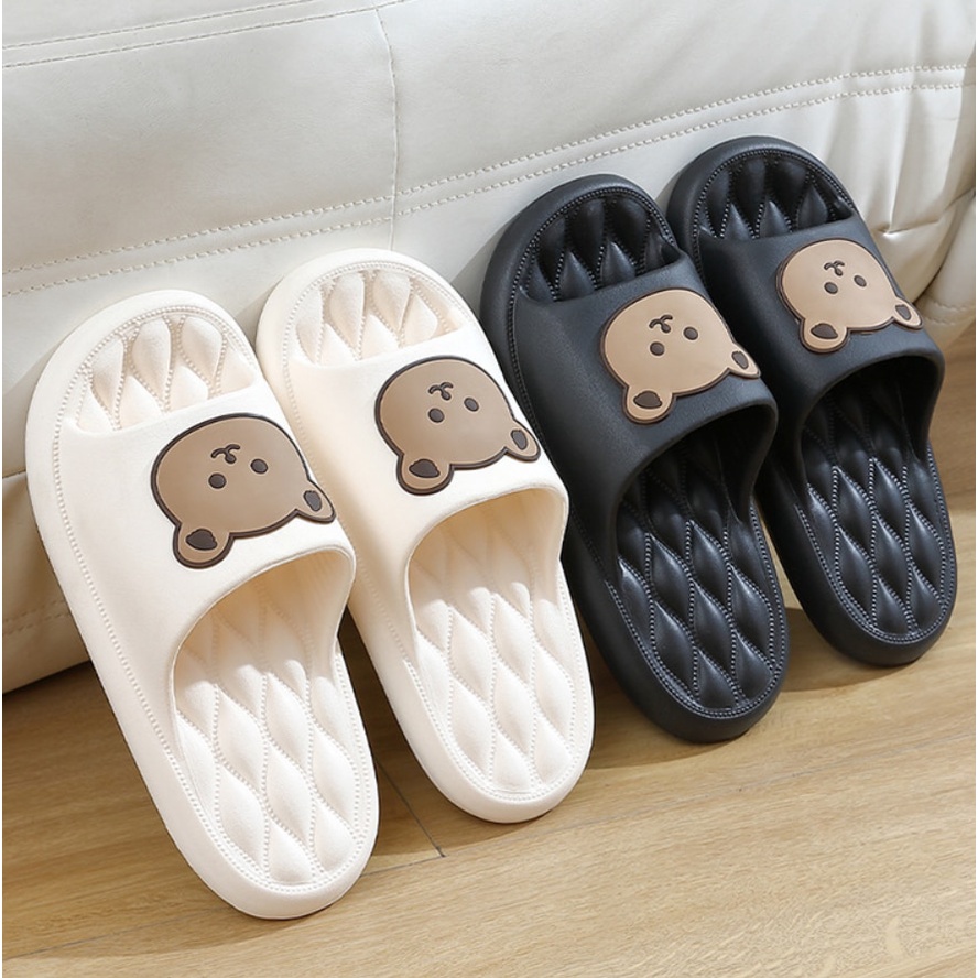 Cartoon Couple Fashion Bear Sandals - Non-Slip Slippers