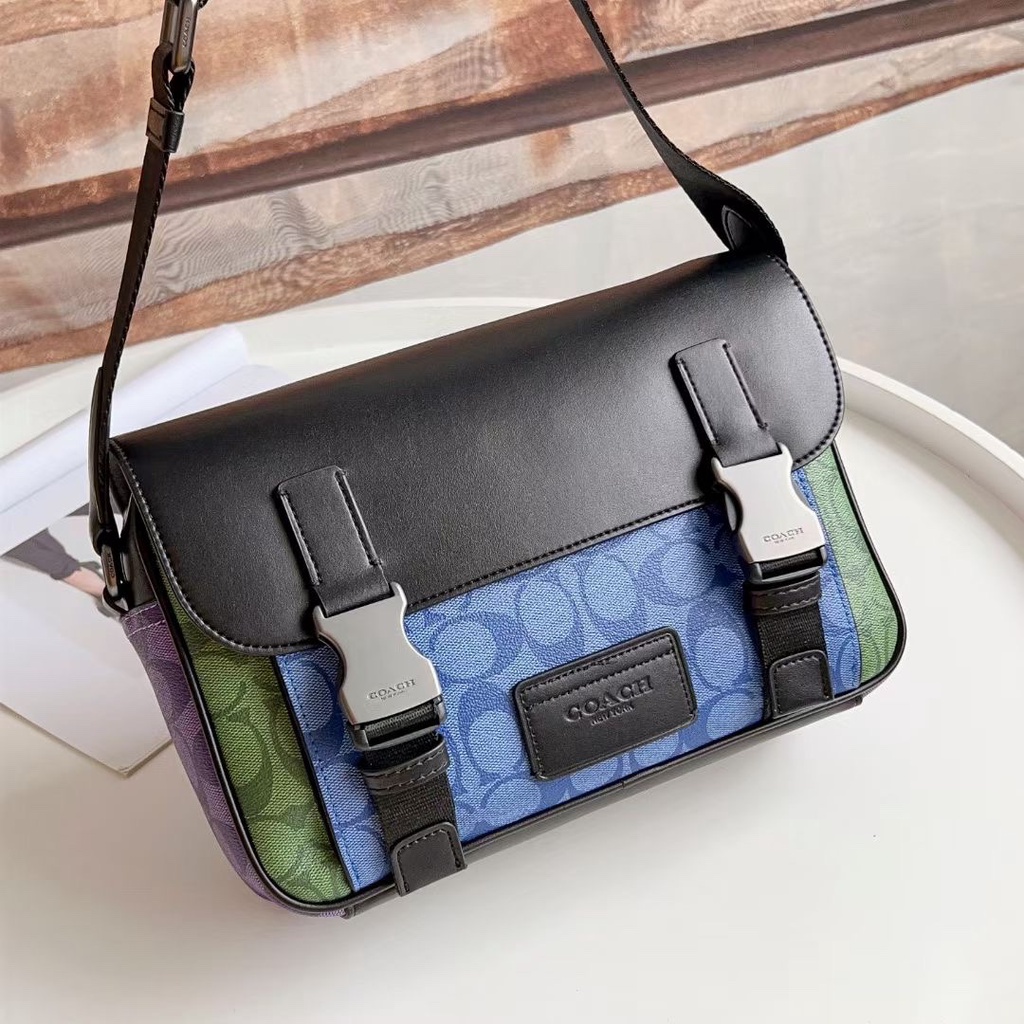 COACH CC357 Track Crossbody In Colorblock Signature Canvas & Leather sale