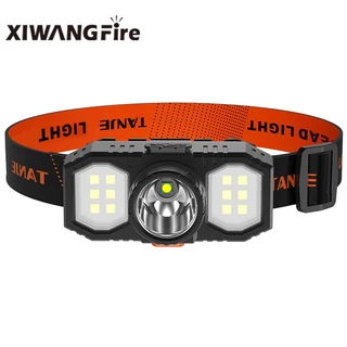 LED Headlamp Portable Mini XPE+COB AAA Battery Powered Camping Head Lamp  Waterproof Fishing Headlight Flashlight Torch