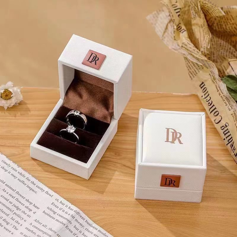 TF Simulation diamond ring genuine Moissanite diamond ring couple pair ...