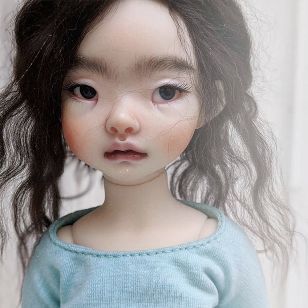 New Design Roze BJD Doll 1/4 Potbellied Resin Pet Doll Pure Handicraft