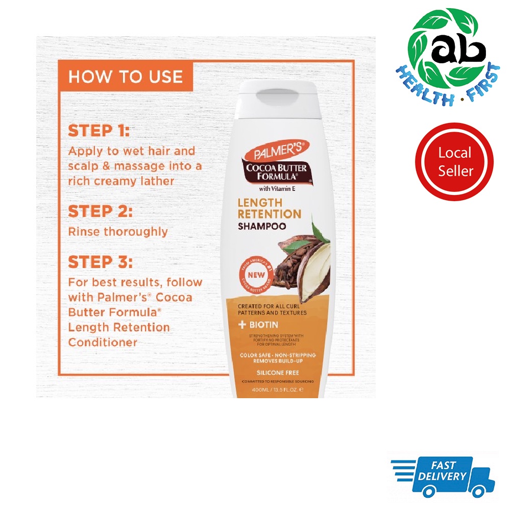 Palmer's Cocoa Butter Formula Length Retention Shampoo Created for all