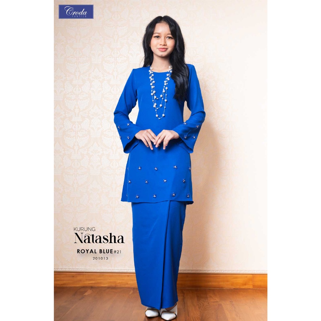 BAJU KURUNG PAHANG MODEN BAJU RAYA 2024 BAJU KURUNG SEDONDON IBU ANAK NUDE PEACH ROYAL BLUE PLUS