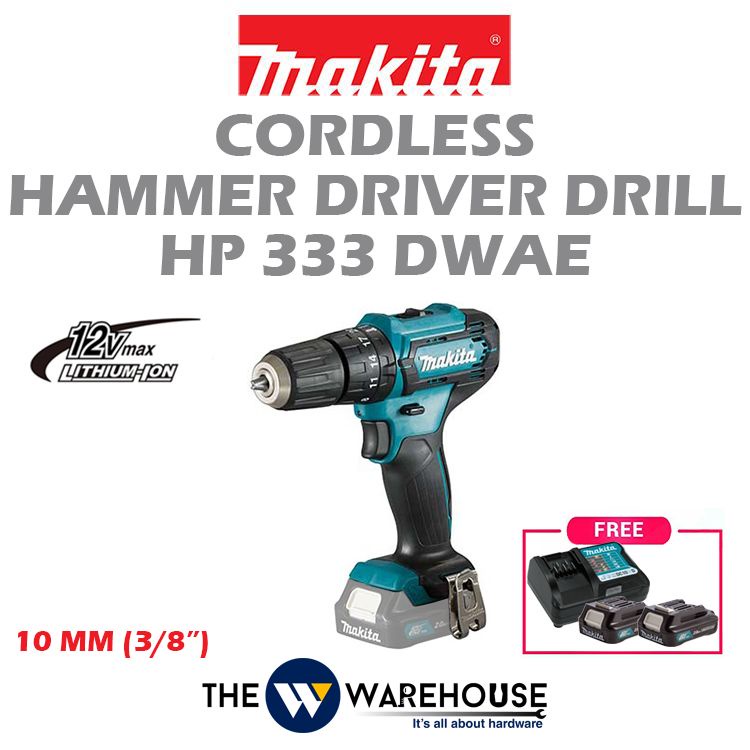 Makita HP333DWAE HP333DZ Cordless Hammer Driver Drill HP333 HP333D ...