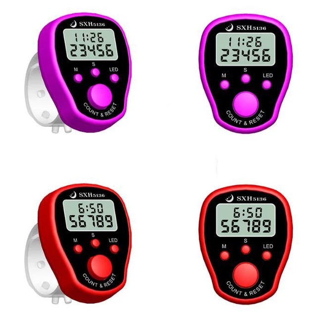 TOMBOL Hhs Mini Electronic LED Digital Tasbih And Hand Finger Counter ...