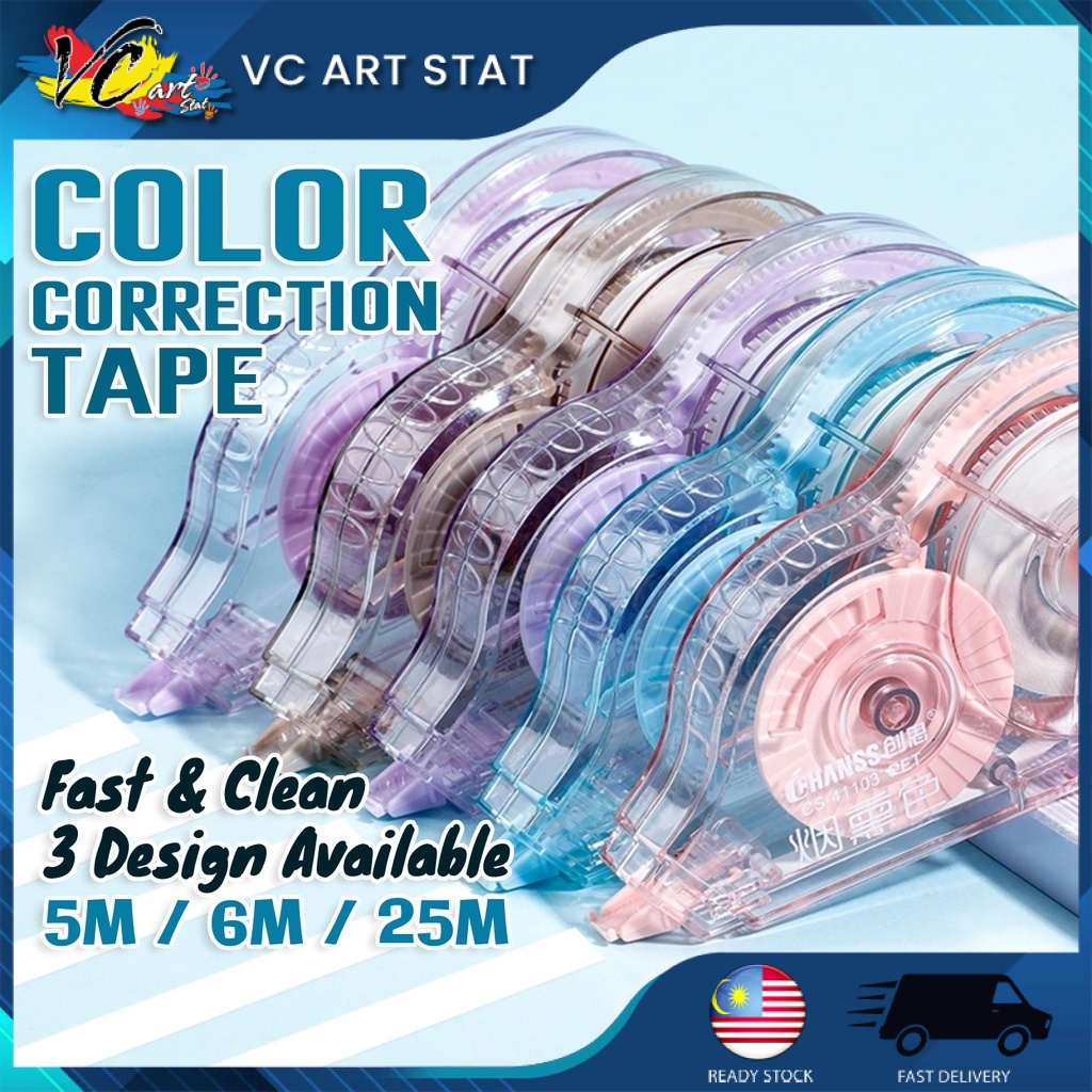 VC Art Chanss / Inyan Correction Tape 5M / 6M / 25M x 5MM Office