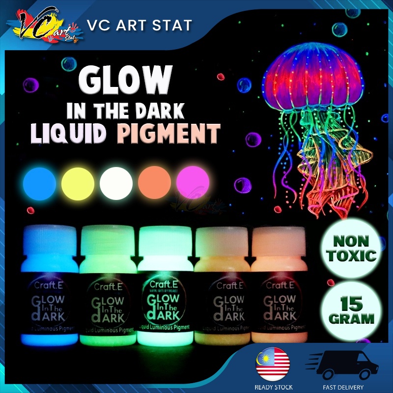 Craft. E Glow In The Dark Non Toxic Liquid DIY Luminous Pigment Paint